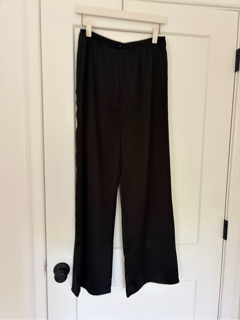 LESET Barb Black Wide-Leg Pants